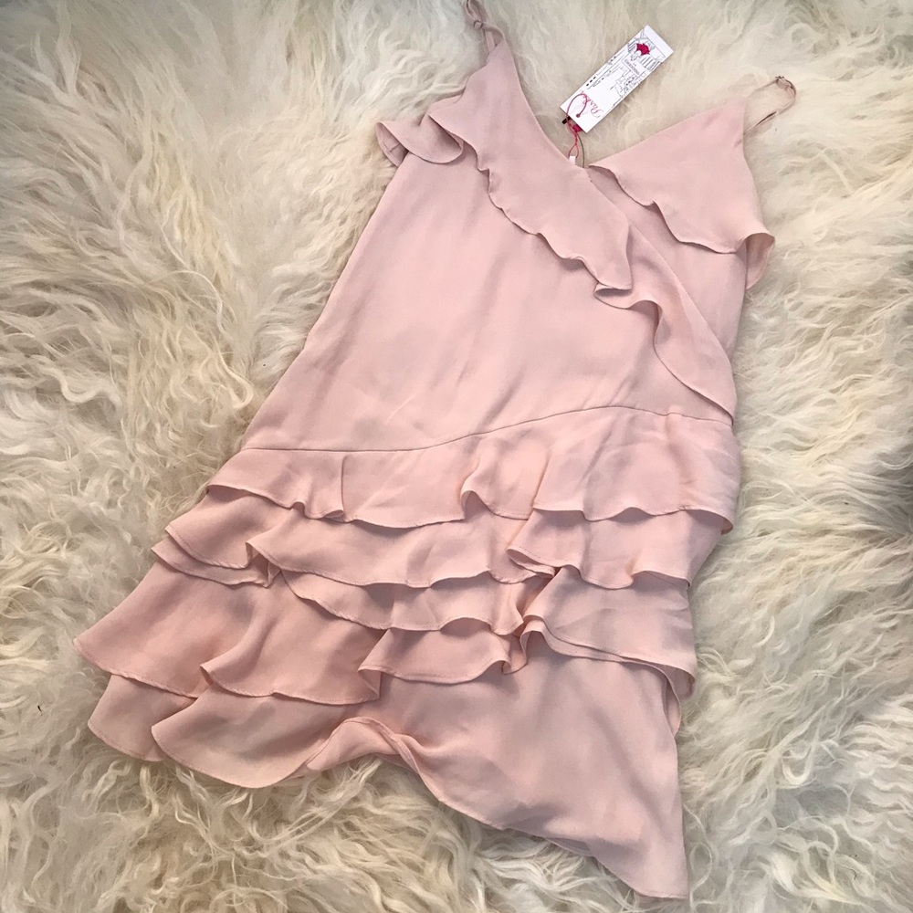 PARKER Ruffle-Accented Mini Dress